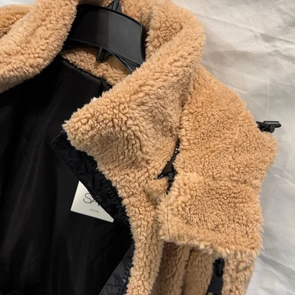 NWT Sam Nala Sherpa Jacket Camel Color S - Picture 5 of 6